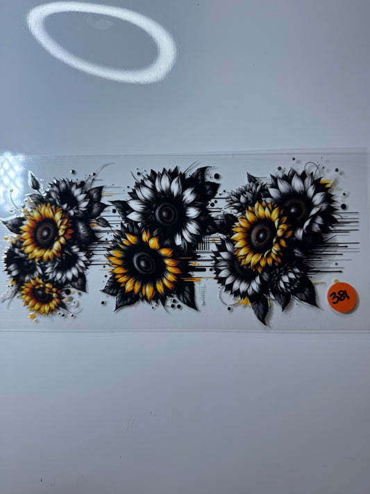 Sunflowers Black 385