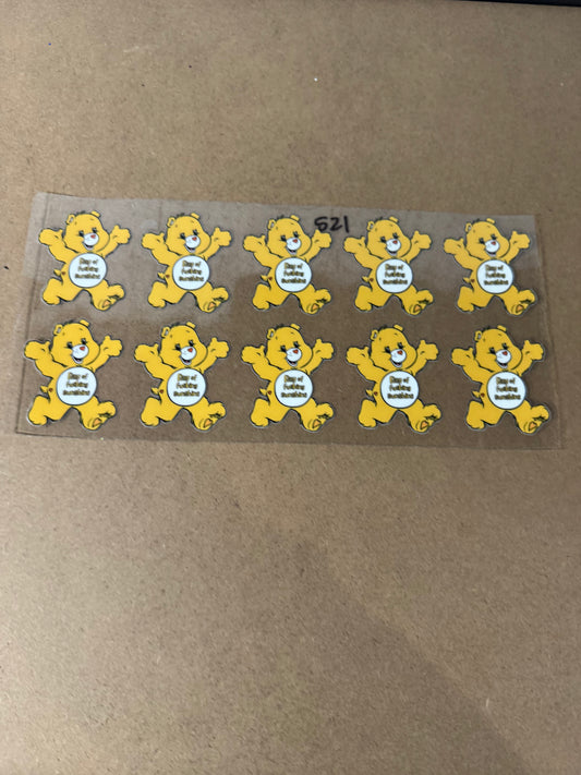 521 Yellow Swear Bears