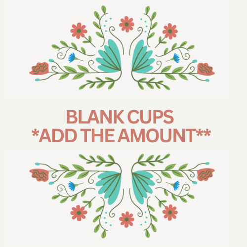 BLANK CUP LIVE CLAIMS ** ADD THE PRICE**
