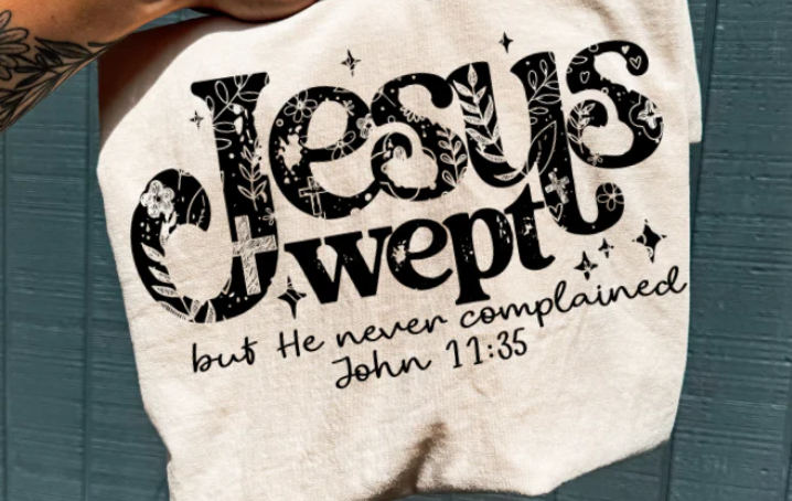 Screen Print--Jesus Wept