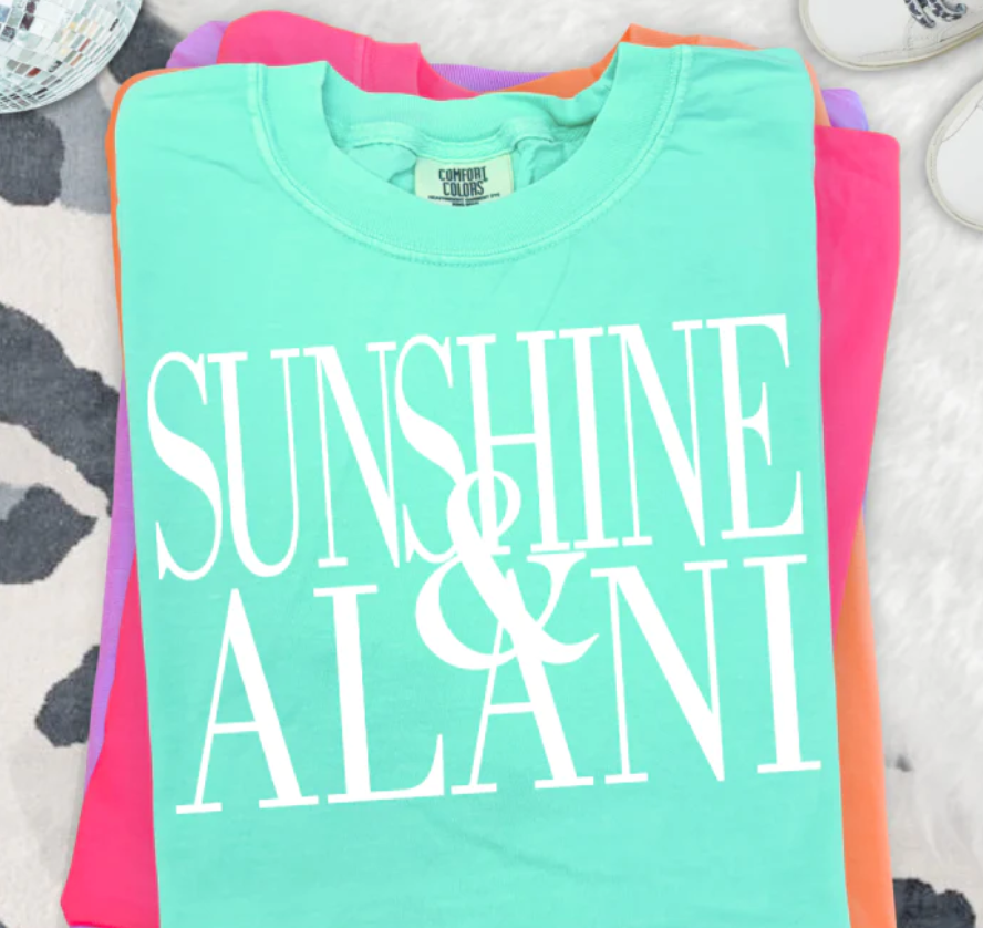 SCREEN PRINT - SUNSHINE AND ALANI