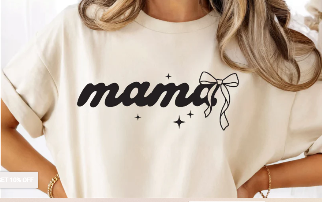 SINGLE COLOR SCREEN PRINT - MAMA BOW