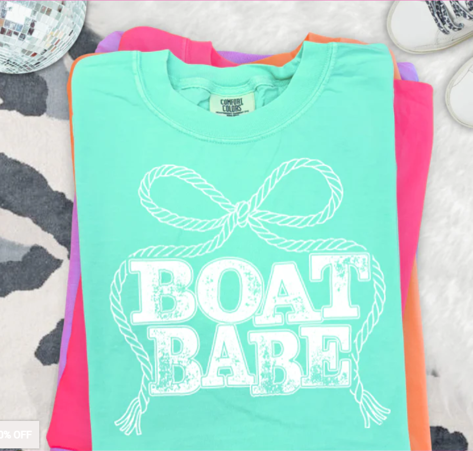 SINGLE COLOR SCREEN PRINT - BOAT BABE BOW