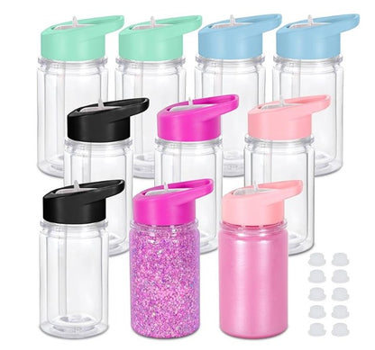 CUSTOMIZE YOUR OWN GLITTER CUP ** GLASS & ACRYLIC ALL SIZE LISTED**